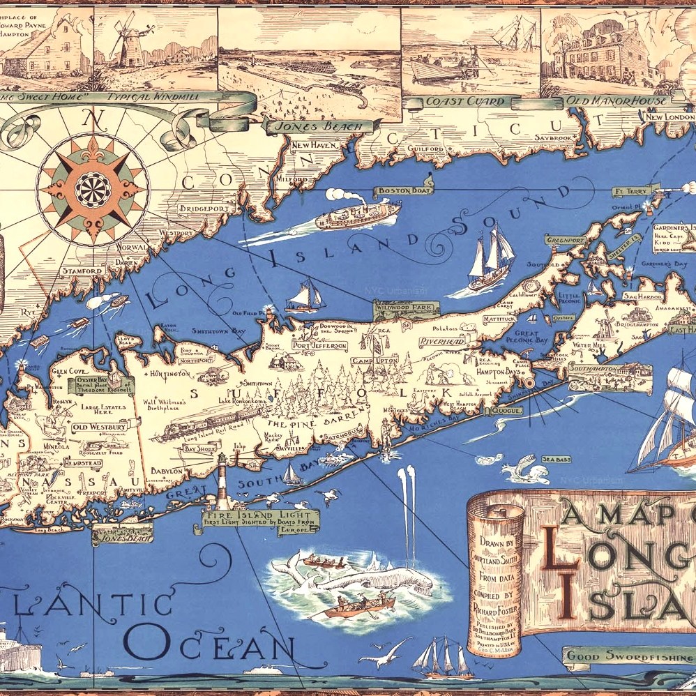 Map of Long Island (1933)
